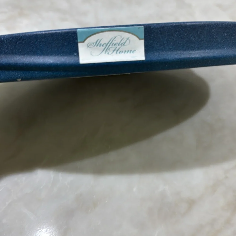 Sheffield home Navy Blue small tray with Starfish Accent